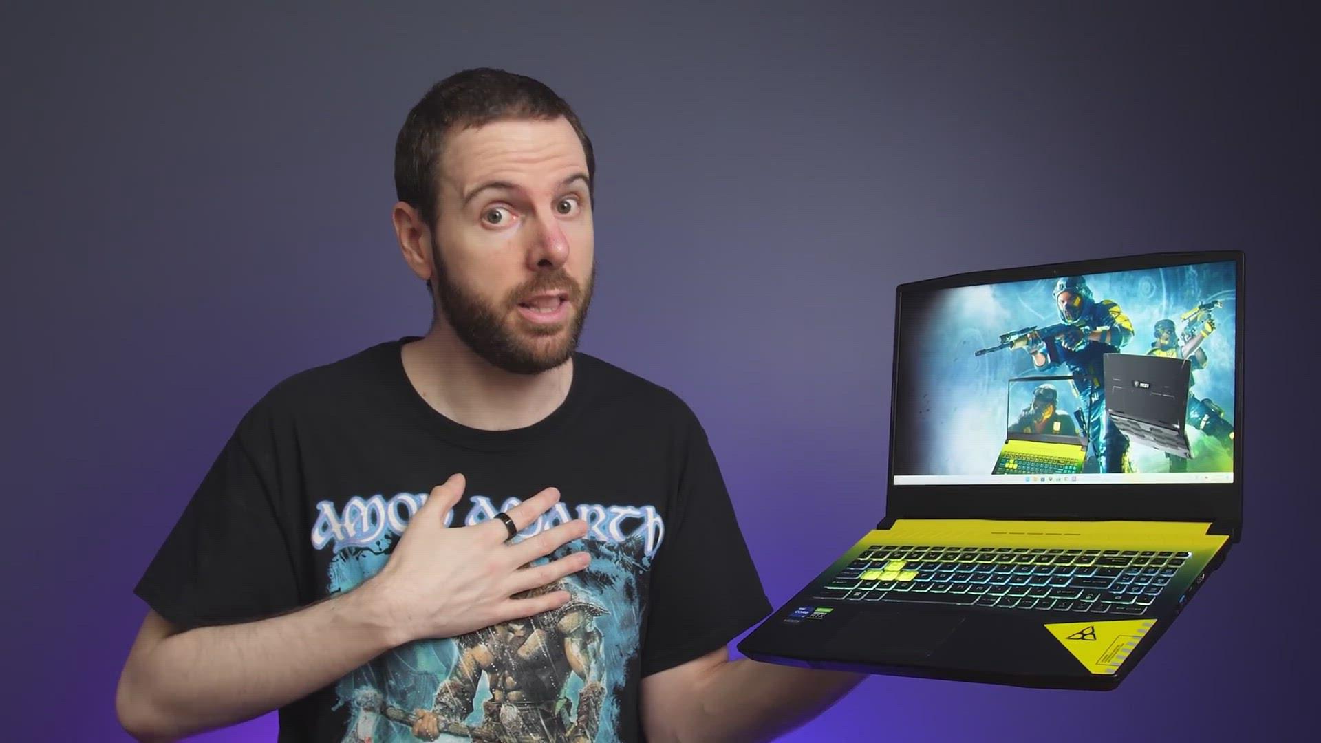 'Video thumbnail for MSI Crosshair 15 Yellow Gaming Laptop Review'