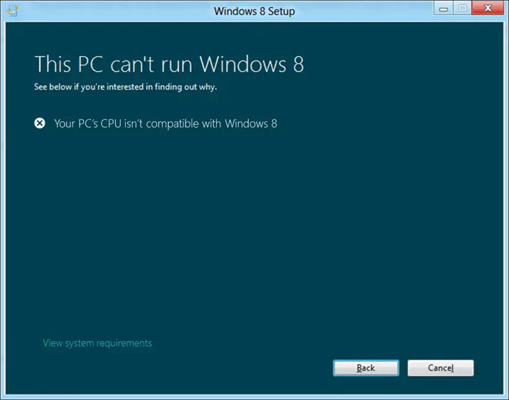 windows-8-not-supported-error-message