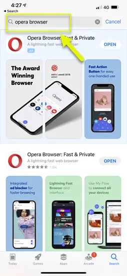 downloading-opera-browser-to-open-facebook-desktop-site-on-iphone