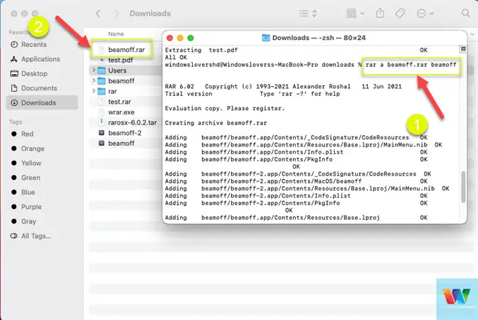 how to install rar in mac