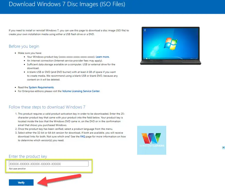 what is the url for free windows 7 iso download