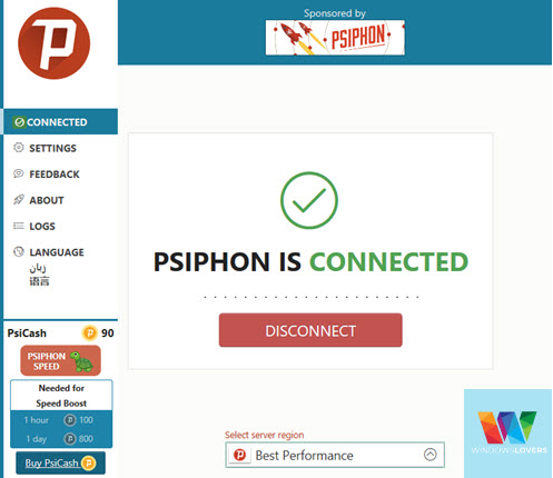 Psiphon VPN 3.179 (07.07.2023) instal the last version for windows