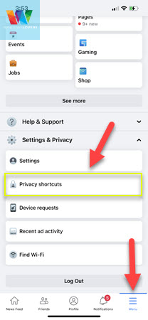 accesing-privacy-settings-on-mobile-phone