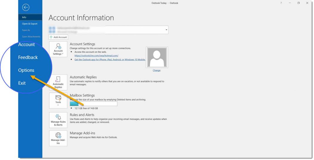 how to change font size in outlook web email