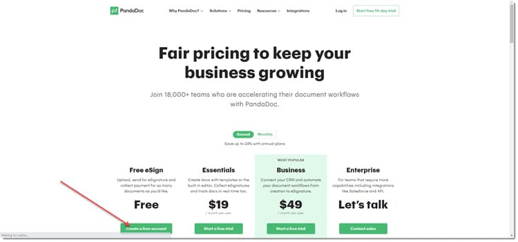 pandadoc-create-account