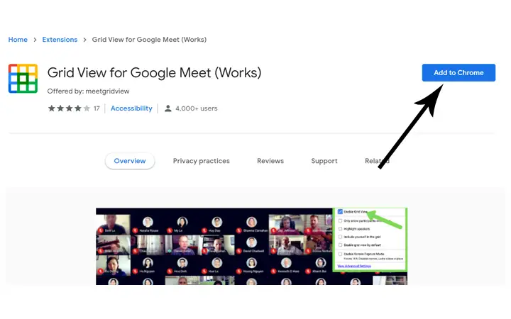 google meet grid view fix