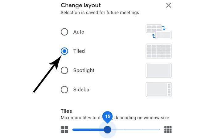 google meet grid view