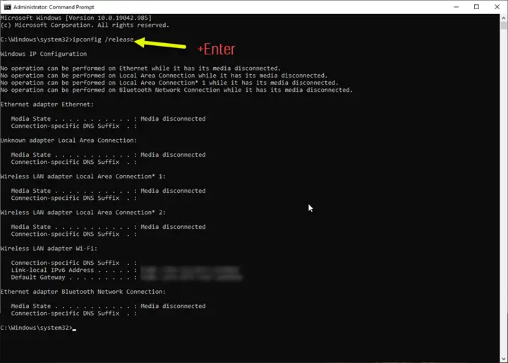 releasing-ip-address-from-cmd-windwos-10