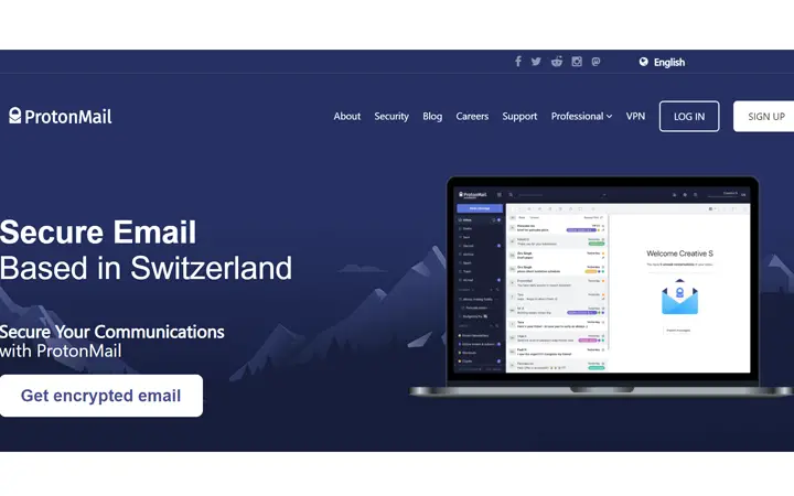 log in to protonmail