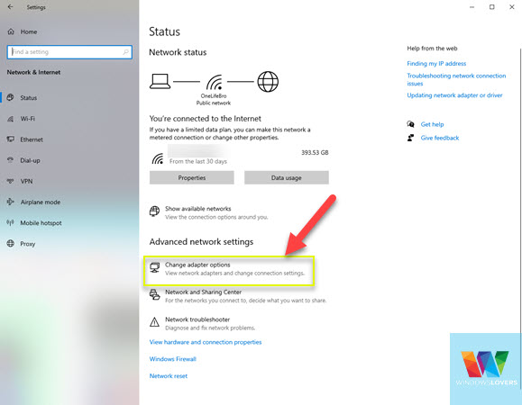 adapter-settings-server-ip-address-not-found