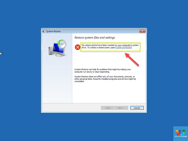 no-system-restore-points-created-on-windows-10