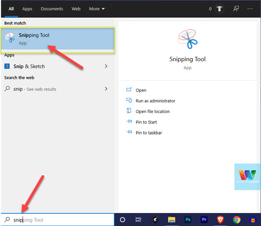 opening-windows-10-snipping-tool