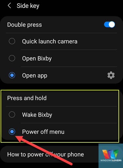 setting-up-side-key-to-power-off-samsung-s20