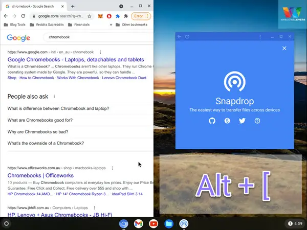using-keyboard-shortcut-to-split-screen-on-chromebook