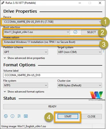 rufus-settings-to-create-bootable-windows-11-usb-to-bypass-this-pc-can't-run-windows-11