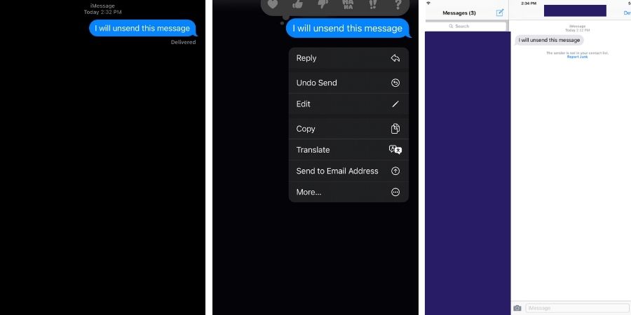 unsending-imessage-ios16-to-ios-15