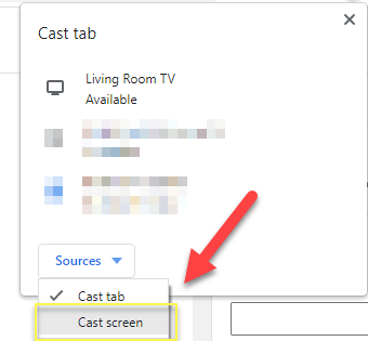selecting-whole-screen-to-cast-to-chromecast
