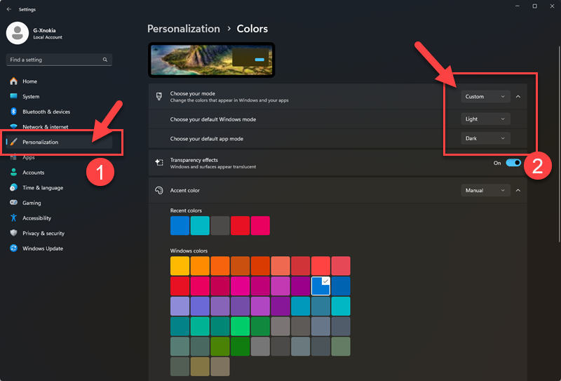 set-only-apps-to-dark-mode-in-windows-11