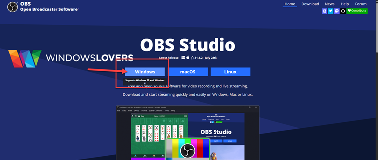 downloading-obs-studio-from-the-website-for-windows-10-and-11