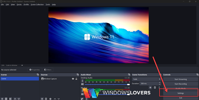 opening-obs-studio-setting-for-streamin