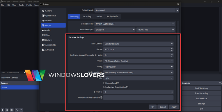 setting-best-encoder-settings-for-most-windows-systems